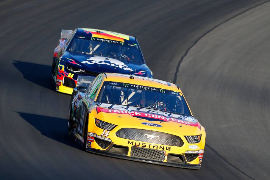 His teammate Clint Bowyer ran strong and finished sixth. His teammate Clint Bowyer ran strong and finished sixth.